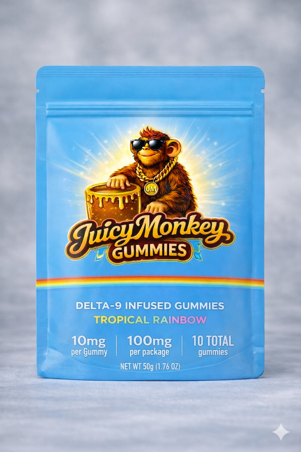 Juicy Monkey Gummies – Premium Aroma Collection (10 Pieces / 100mg)